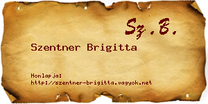 Szentner Brigitta névjegykártya