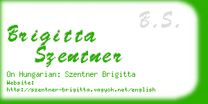 brigitta szentner business card